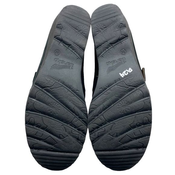 Dansko Clio Wedge Nubuck Leather Buckle Loafers - Picture 10 of 10